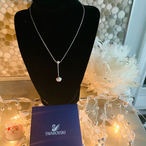 Swarovski Jewelry - Swarovski silver necklace in a box